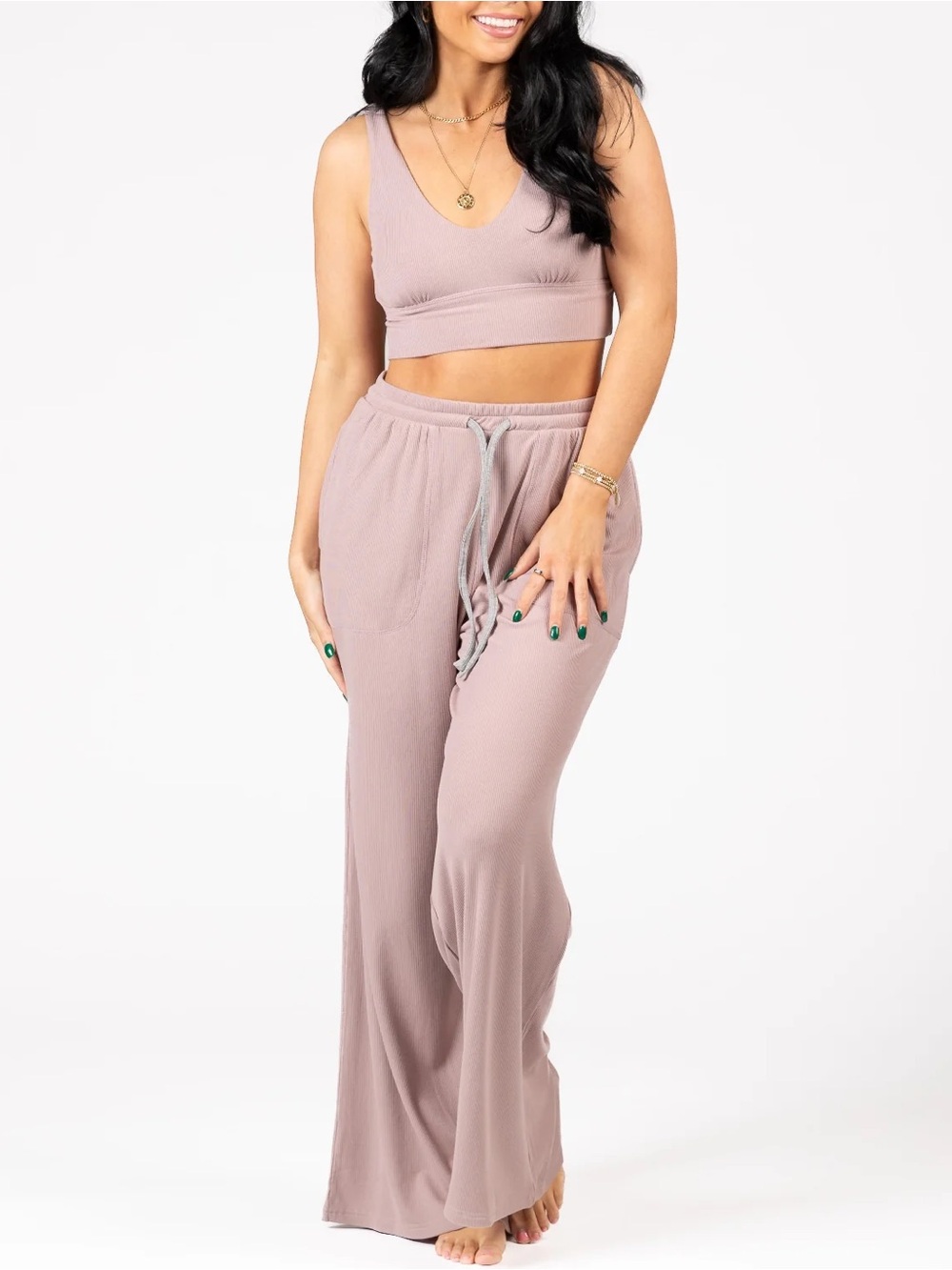 Soft lounge rib bralette